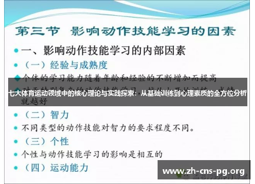 七大体育运动领域中的核心理论与实践探索:从基础训练到心理素质的全方位分析 七大体育运动领域中的核心理论与实践探索:从基础训练到心理素质的全方位分析