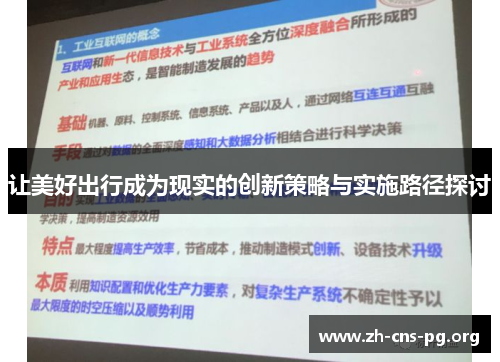 让美好出行成为现实的创新策略与实施路径探讨 让美好出行成为现实的创新策略与实施路径探讨